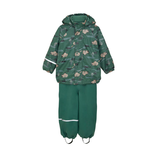 Rainwear Set - AOP, w. fleece