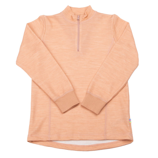 Pullover mit Reissverschluss, lachs