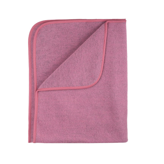 Decke Wollfleece, rosa