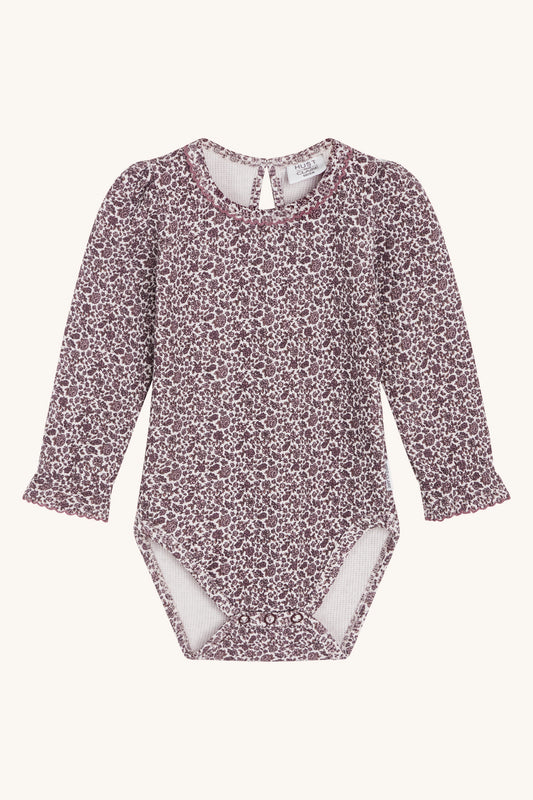 Beatrix Body mit Blumenprint, lila