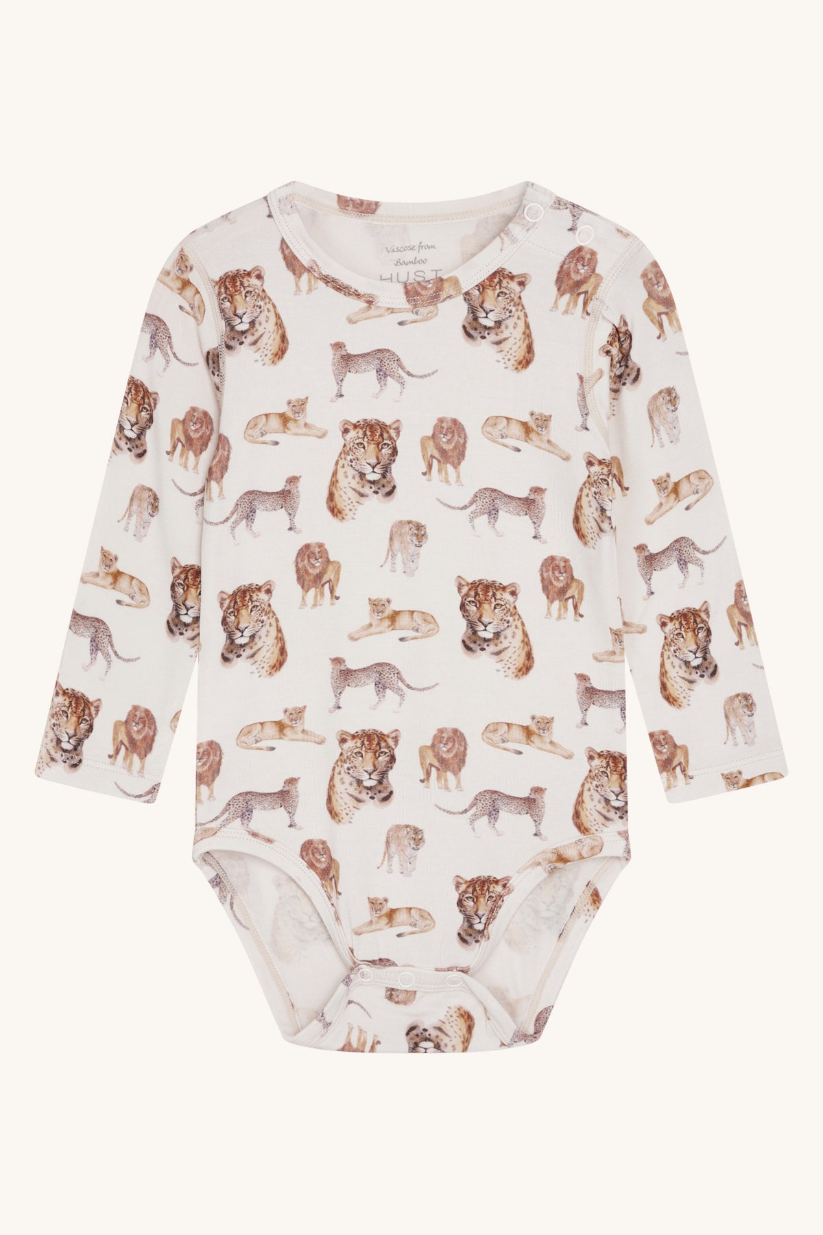 Hust & Claire Buller Body Langarm, White sand