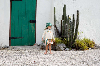 Splash Flap Hat Cactus green