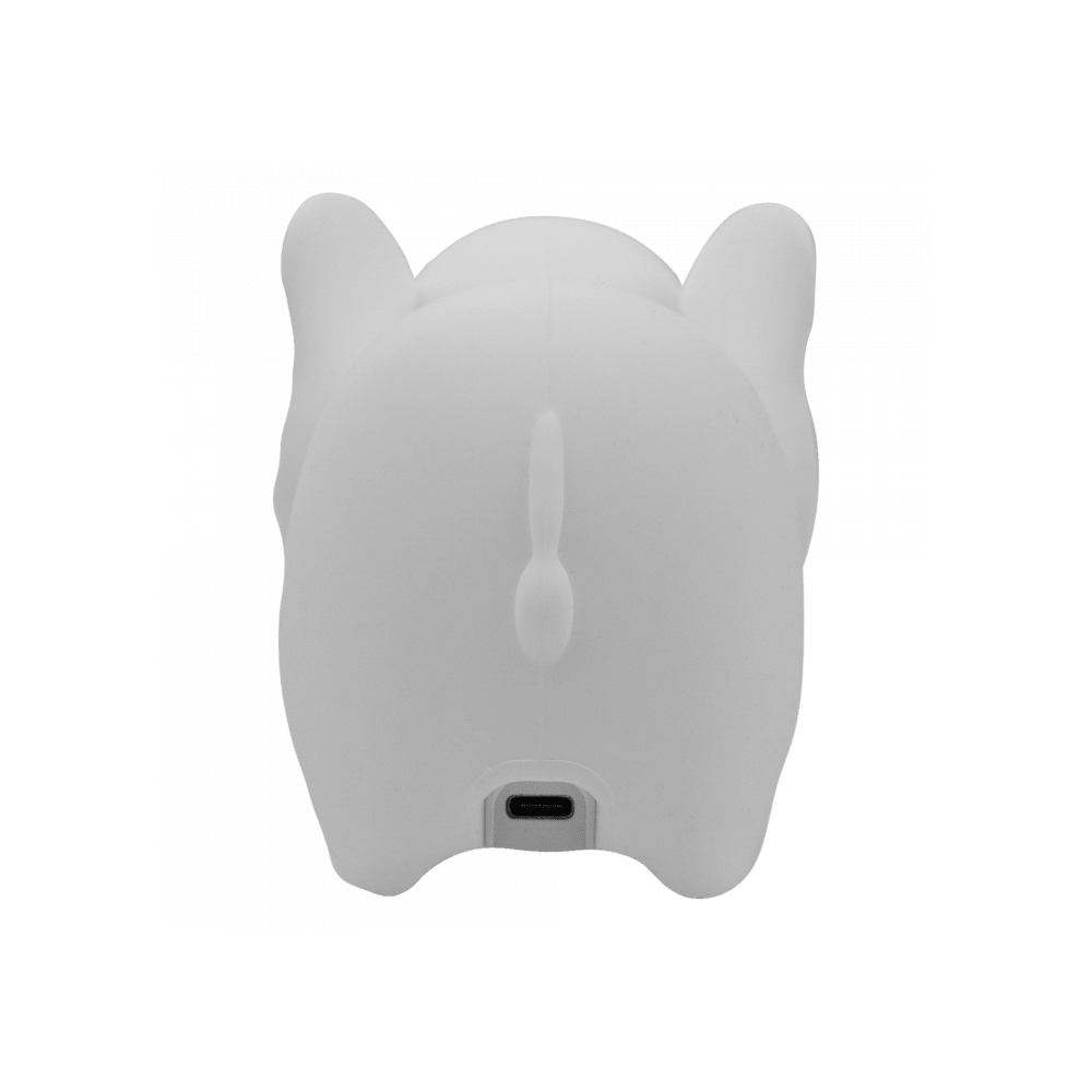 Rückansicht der LED Elefantenlampe mit USB-Ladeanschluss, erhältlich im Bärechind Winterthur Zürich Schweiz.