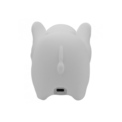 Rückansicht der LED Elefantenlampe mit USB-Ladeanschluss, erhältlich im Bärechind Winterthur Zürich Schweiz.