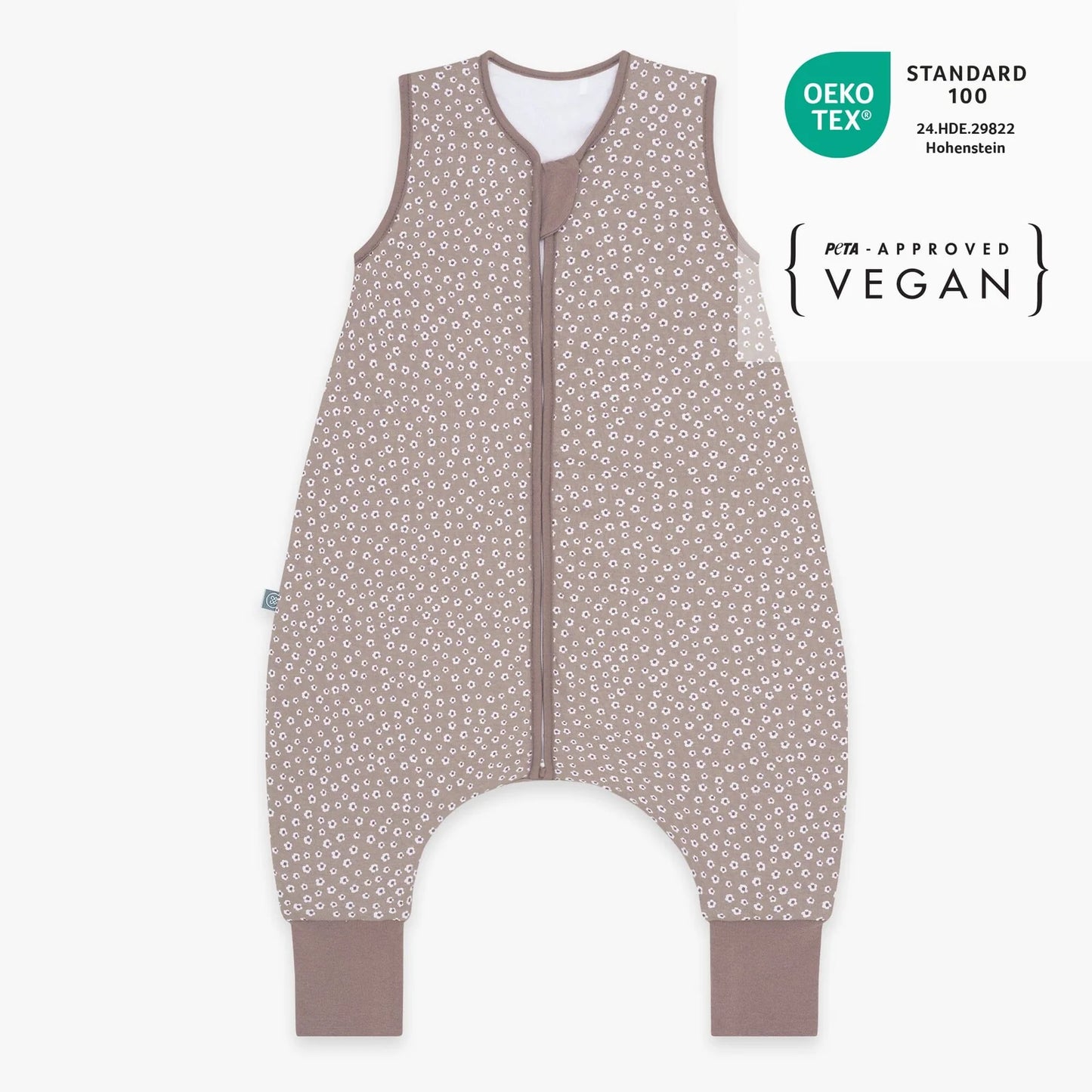 Schlafsack mit Füssen 1.0 TOG, Blume Berry