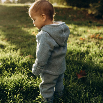 Wollwalk Jacke Essential Mint von Emma & Noah aus Merinowolle