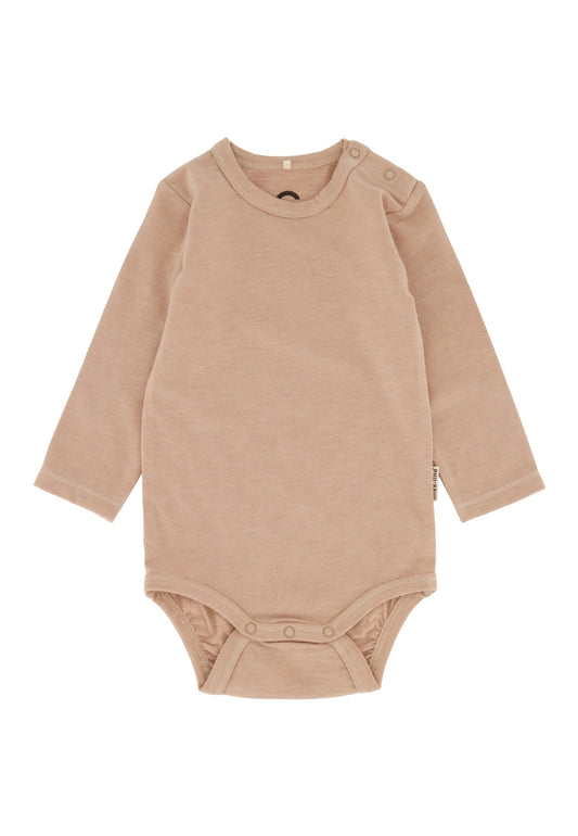 Wool/Bamboo Langarm Body, nude