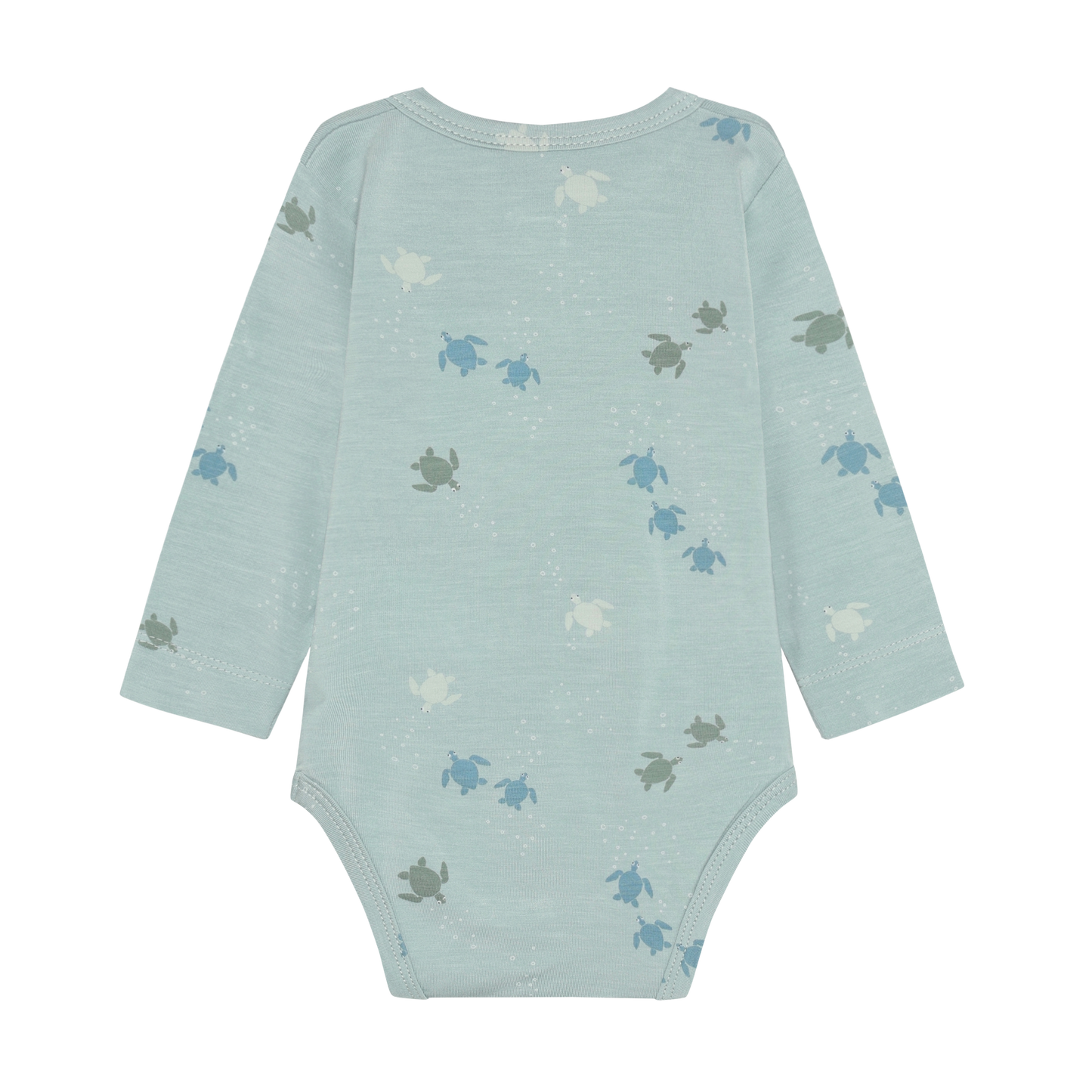 Fixoni Bambus Body mit Schildkröten Print als nachhaltige Babykleider im Kinderladen Bärechind Winterthur Zürich Schweiz.