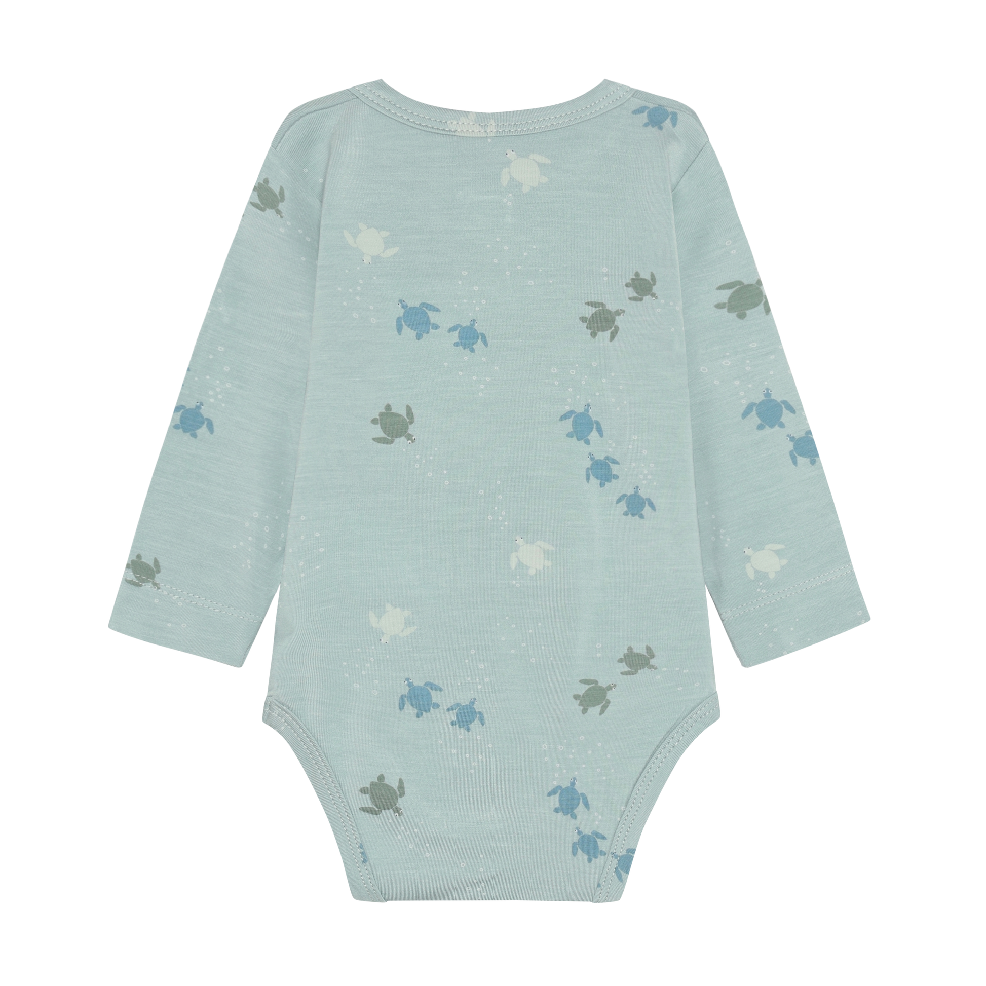 Fixoni Bambus Body mit Schildkröten Print als nachhaltige Babykleider im Kinderladen Bärechind Winterthur Zürich Schweiz.