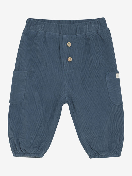 Cordhose für Babys in Dunkelblau von Fixoni – erhältlich im Bärechind in Winterthur, Zürich, Schweiz