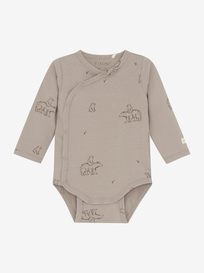 Wickelbody mit Tiermotiv aus GOTS-zertifizierter Baumwolle – Fixoni im Bärechind in Winterthur, Zürich, Schweiz