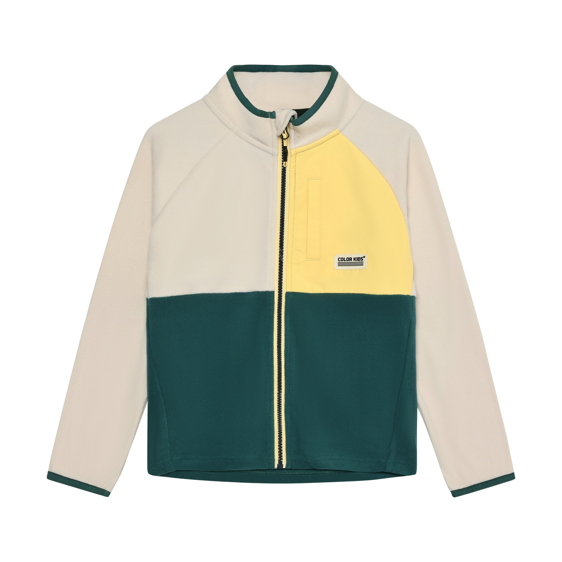 Mehrfarbige Fleecejacke aus Recyclingpolyester von Color Kids im Kinderladen Bärechind Winterthur Zürich Schweiz kaufen