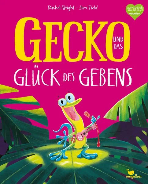 Bilderbuch Gecko und das Glück des Gebens von Rachel Bright und Jim Field, erhältlich bei Bärechind