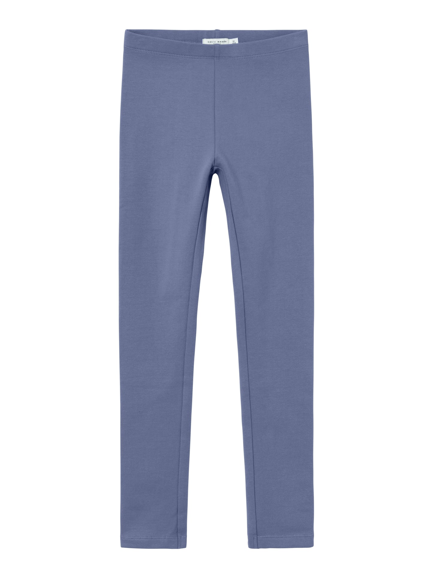 Blaue gefütterte Baumwollleggings für Kinder, Vorderansicht – Bärechind, Winterthur, Zürich Schweiz.