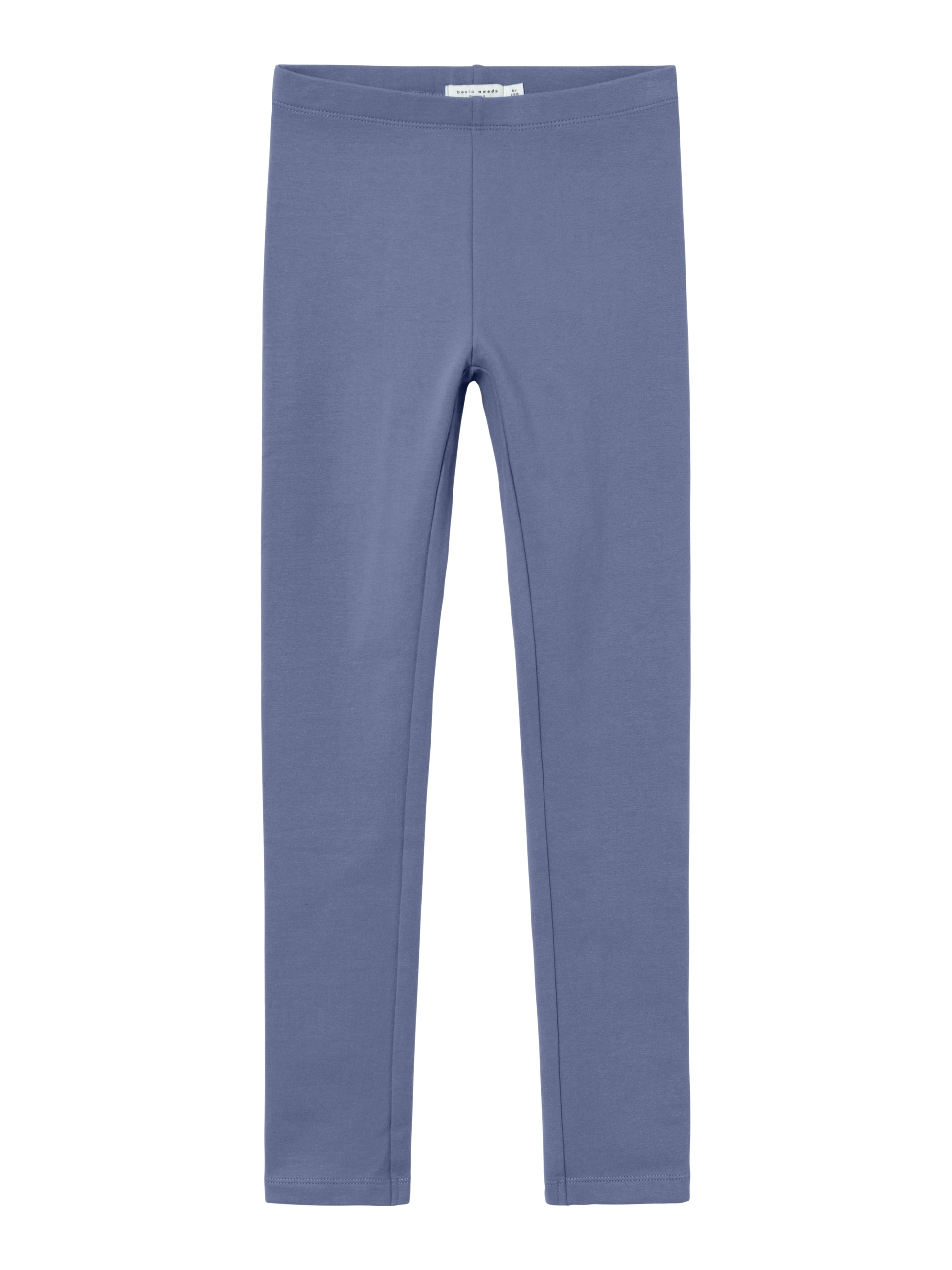 Blaue gefütterte Baumwollleggings für Kinder, Vorderansicht – Bärechind, Winterthur, Zürich Schweiz.