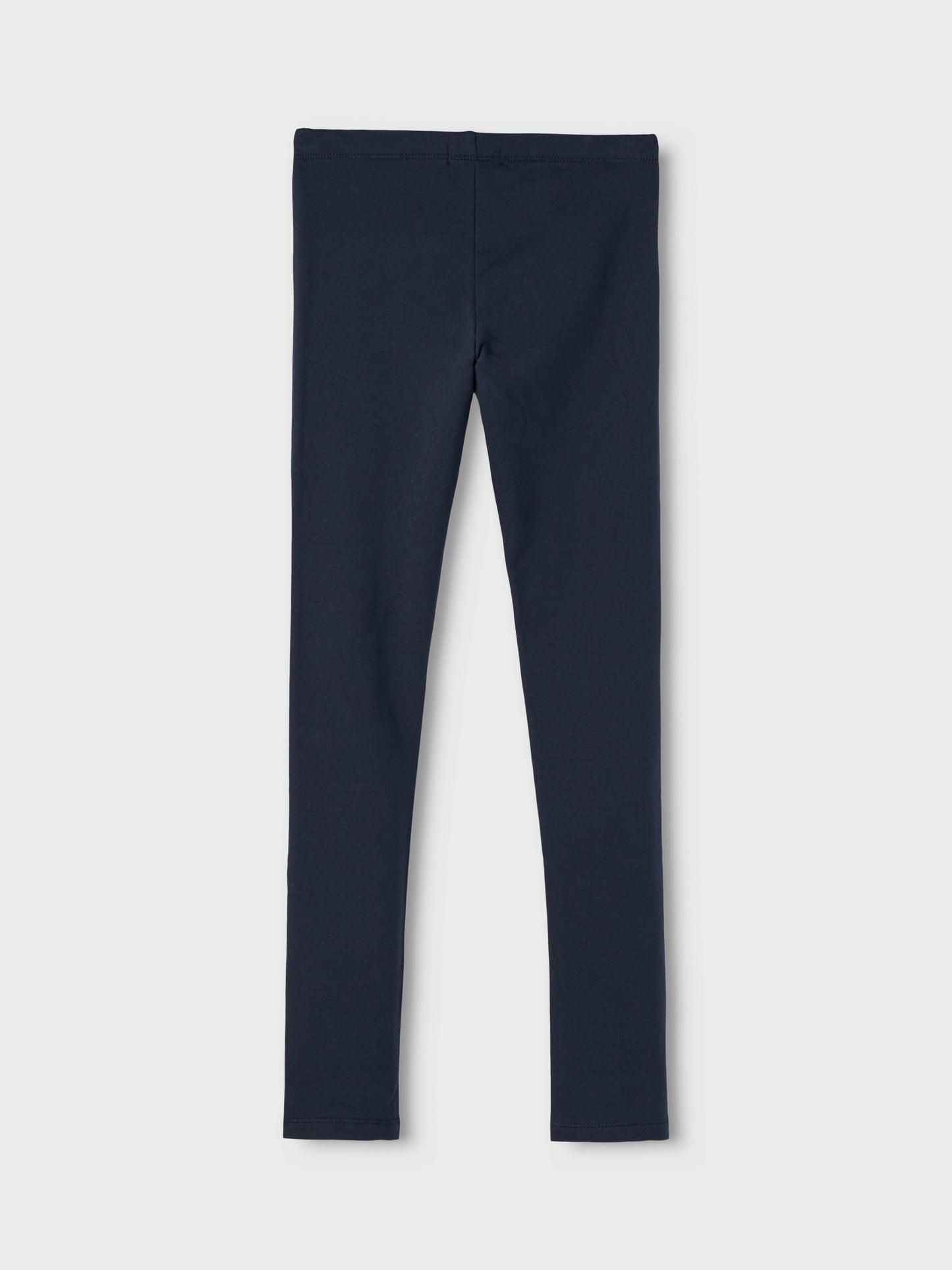 Dunkelblaue gefütterte Baumwollleggings für Kinder, Rückansicht – Bärechind, Winterthur, Zürich Schweiz.