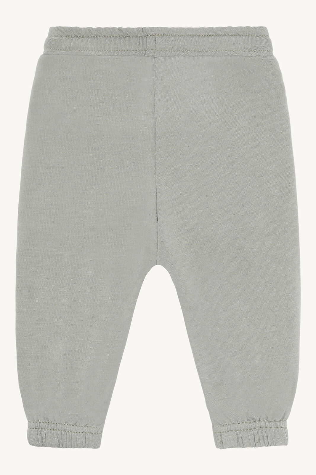 Rückansicht der Gubi Baby Jogginghose aus Bambus Viskose in Grün