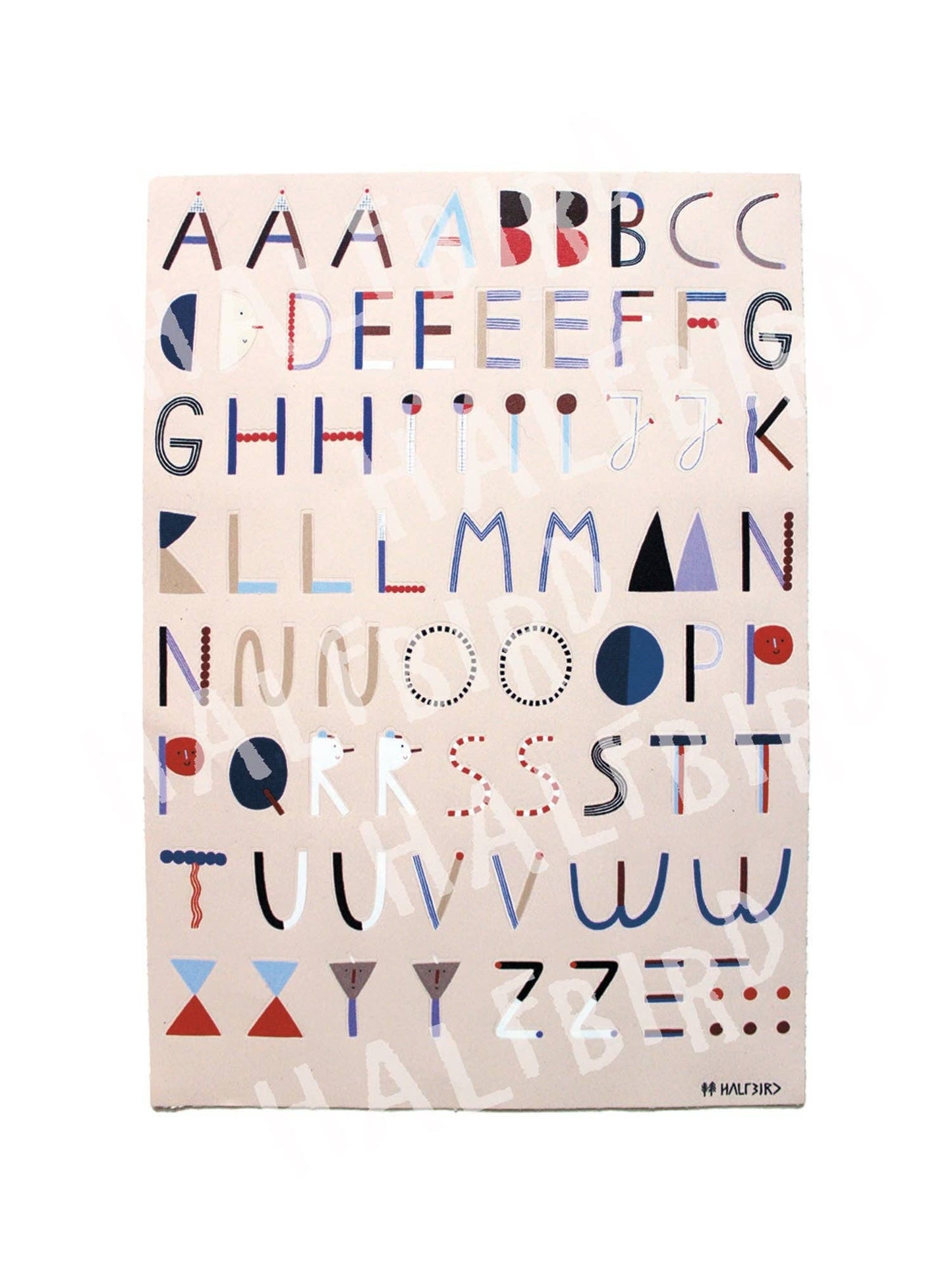 Halfbird spülmaschinenfest Sticker „ABC“ kaufen im Bärechind Winterthur.