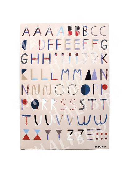 Halfbird spülmaschinenfest Sticker „ABC“ kaufen im Bärechind Winterthur.