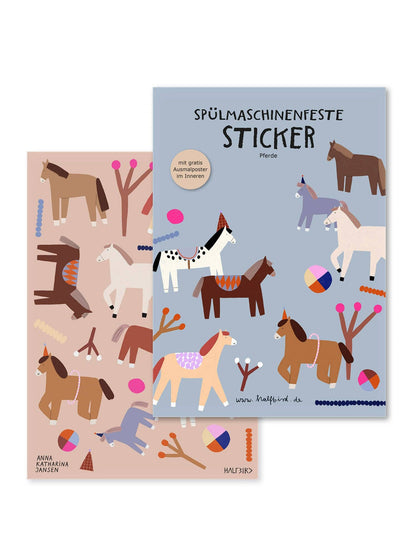 Halfbird Sticker „Pferd“ kaufen im Bärechind Winterthur – spülmaschinenfeste Aufkleber mit liebevollen Motiven für Kinder