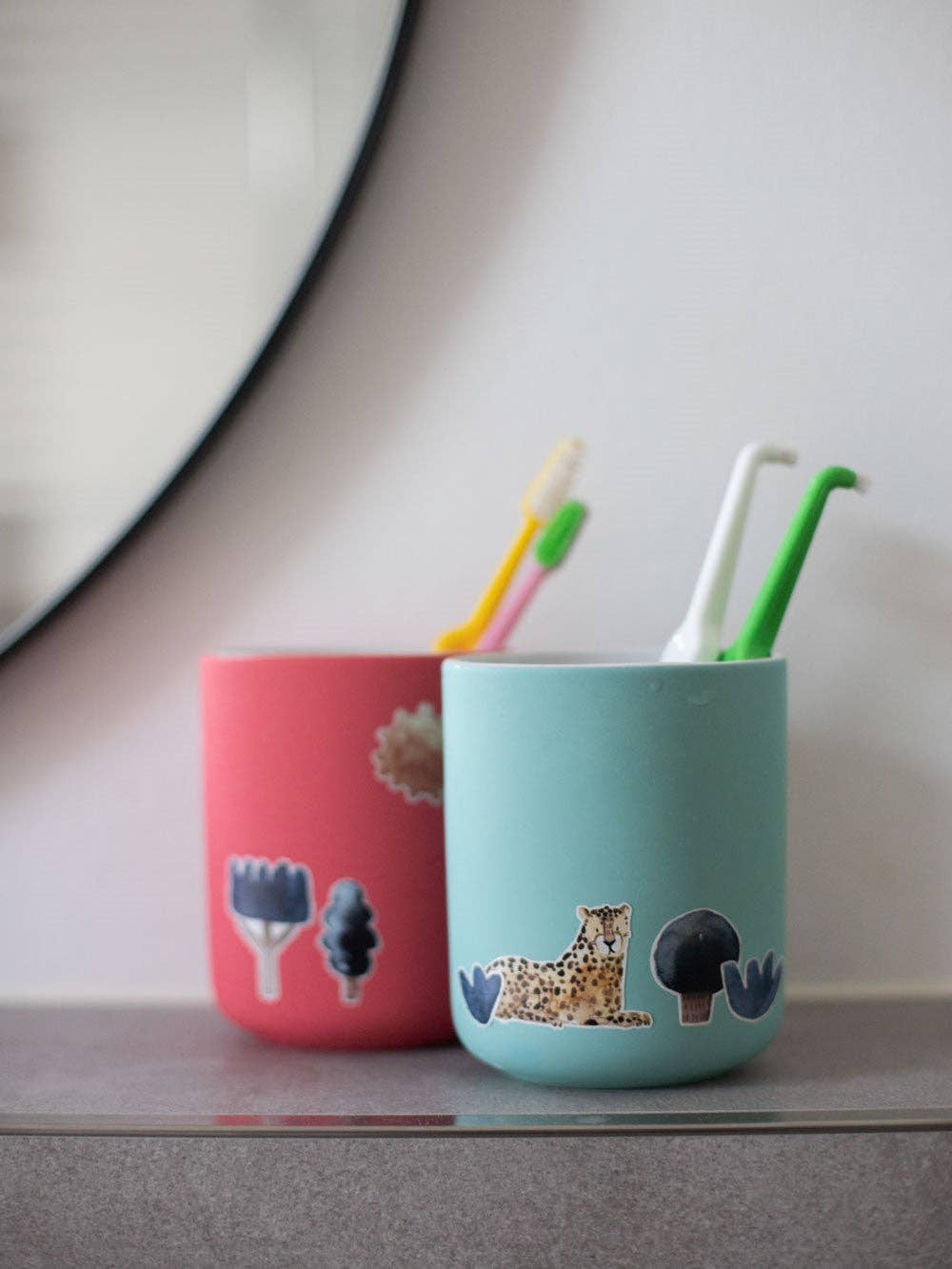 Halfbird Sticker Super Safari – spülmaschinenfest für Flaschen & Brotdosen bei Bärechind in Winterthur, Zürich, Schweiz.