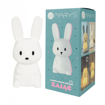 Verpackte Mary’s LED Hasenlampe klein, nachhaltiges Kinder-Nachtlicht, erhältlich im Bärechind Winterthur Zürich Schweiz.
