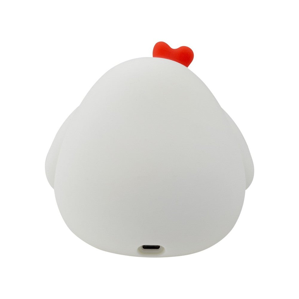 Mary’s LED Henne Lampe aus Silikon von Hinten, nachhaltiges Kinder-Nachtlicht, erhältlich im Bärechind Winterthur Zürich Schweiz.