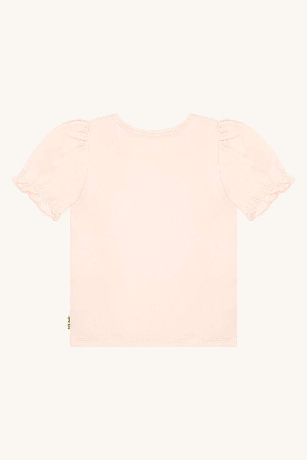 Rückansicht des Hust&Claire Alma Mermaid T-Shirts in Quartz aus Baumwolle, Bärechind Winterthur Zürich Schweiz.