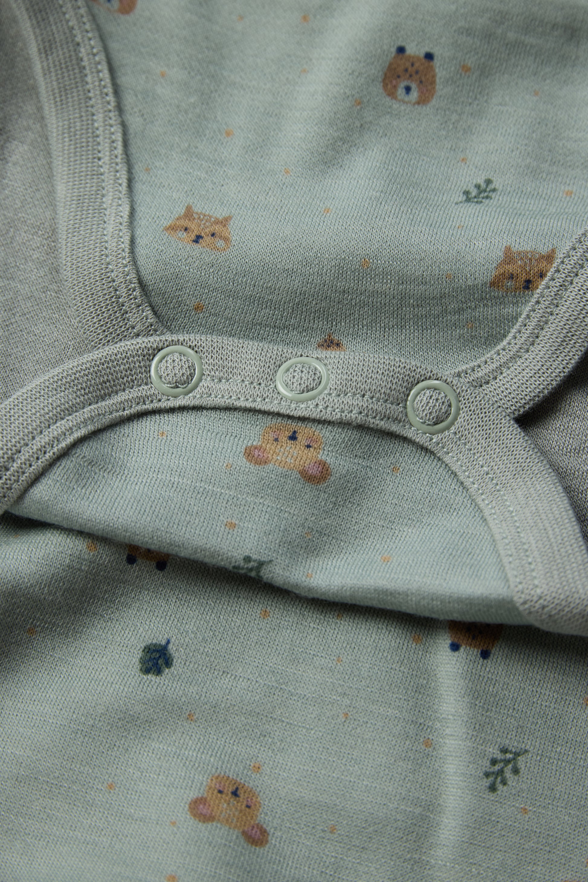 Bärechind Detailansicht Baloo Merino Bambus Langarmbody, Slate green