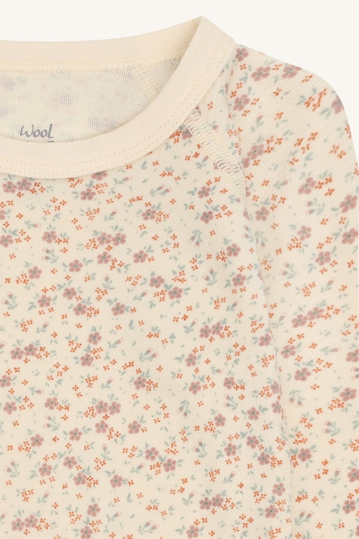 Bärechind Hust & Claire Baloo Wickelbody, Detailansicht Blumenprint