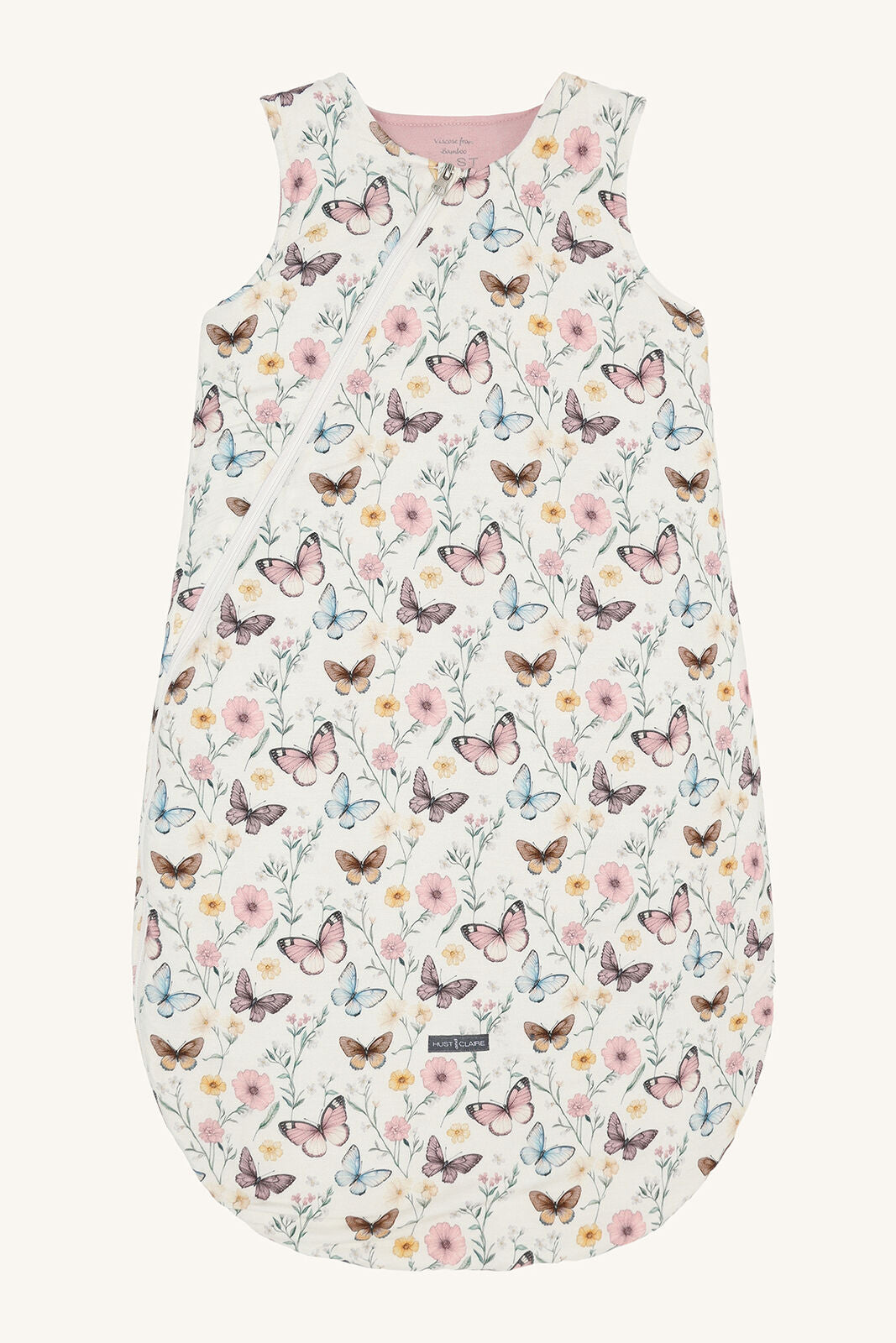 Maxus Bambus Schlafsack mit Schmetterlingsmuster