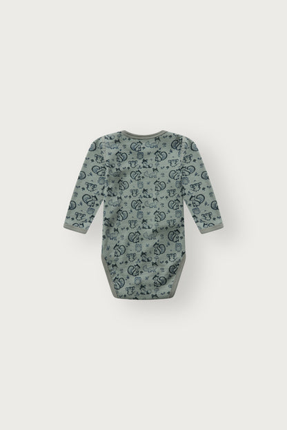 Merino Langarmbody aus mulesingfreier Wolle, Slate Green, Rückansicht