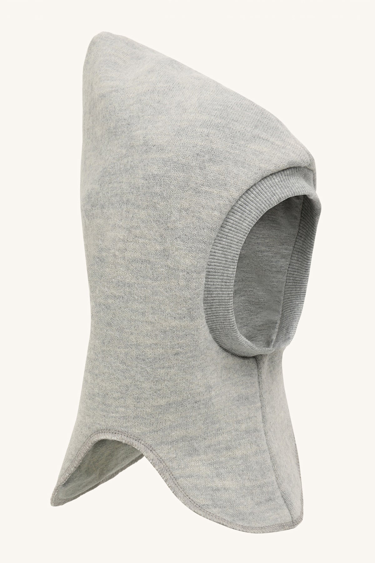 Hust & Claire Feo Wollwalk Schlupfmütze in Light Grey mit Halswärmer