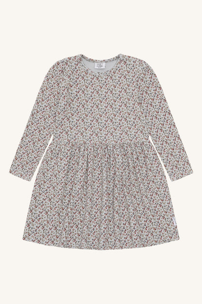 Kinderkleid Donna Little Roses von Hust&Claire in Hellblau mit feinem Rosenmuster, erhältlich im Bärechind Winterthur, Zürich Schweiz