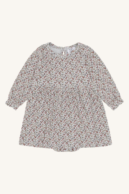 Kinderkleid Kristi Little Roses von Hust&Claire in Hellblau mit zartem Rosenmuster, erhältlich im Bärechind Winterthur, Zürich Schweiz