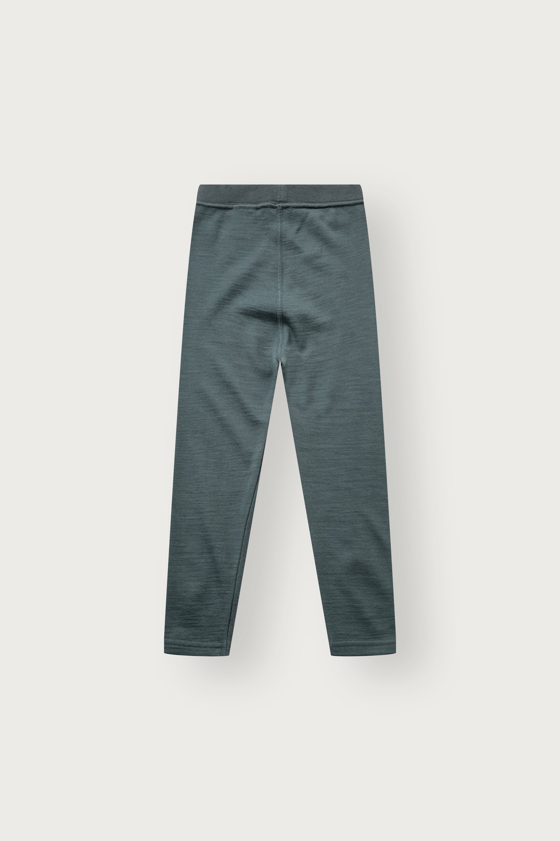 Rückansicht der Laki Leggings in Balsam Green mit elastischem Bund für viel Bewegungsfreiheit