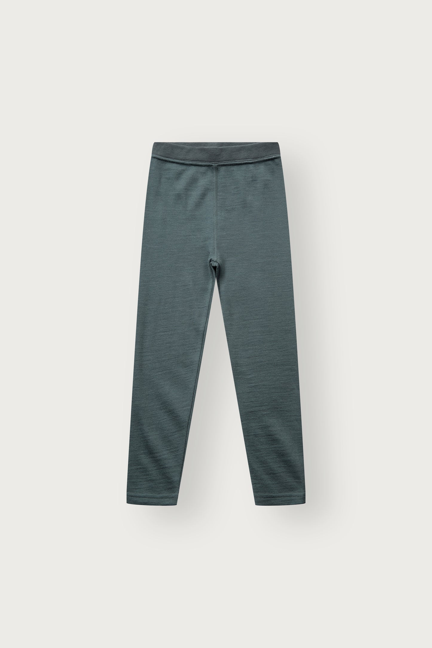 Laki Leggings von Hust & Claire in Balsam Green, Vorderansicht mit weichem Wolle-Bambus-Stoff