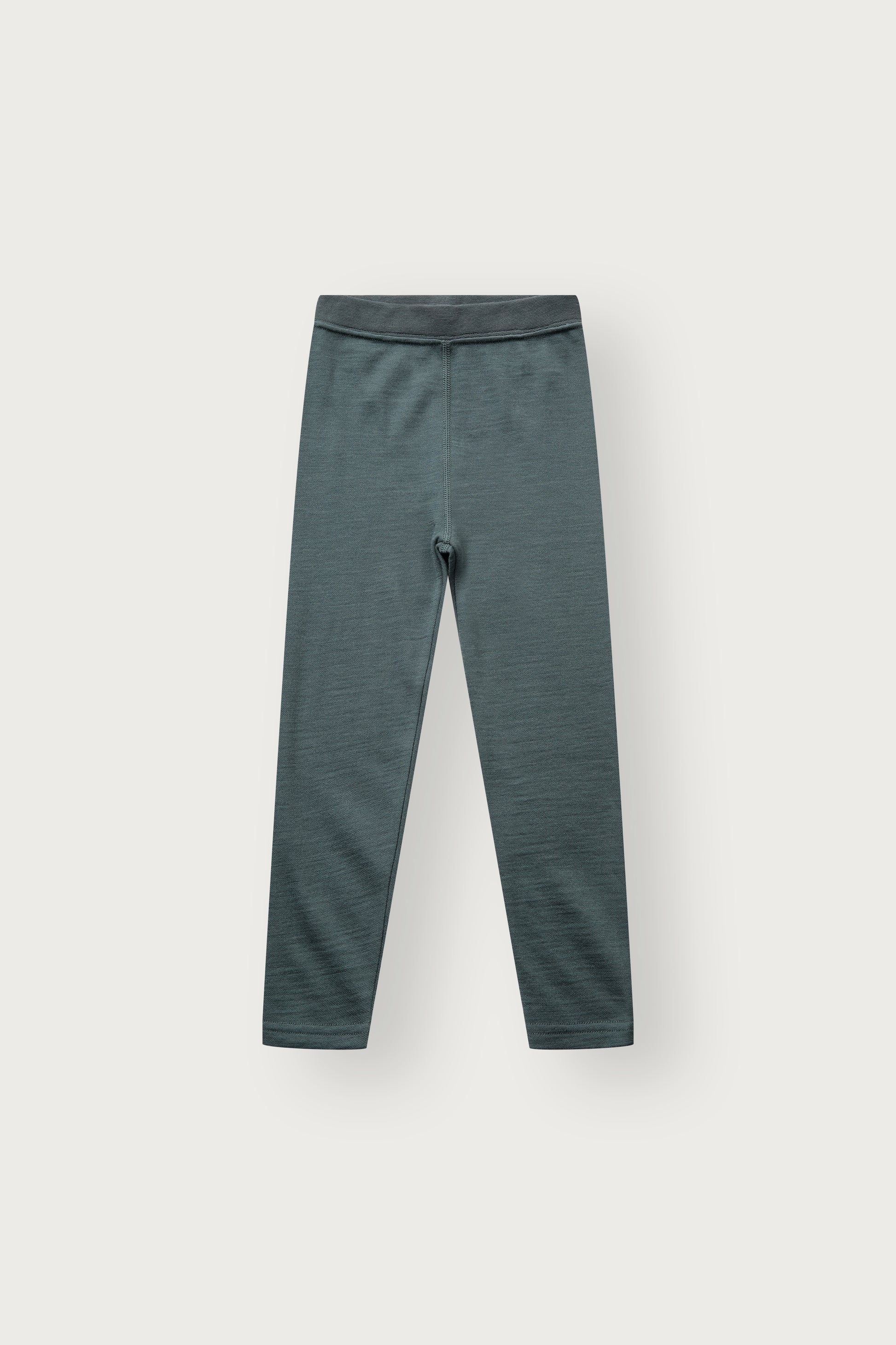 Laki Leggings von Hust & Claire in Balsam Green, Vorderansicht mit weichem Wolle-Bambus-Stoff