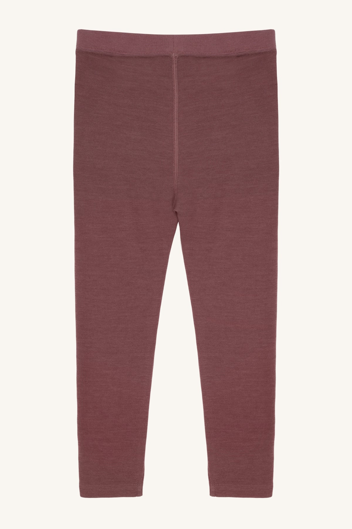 Rückansicht der Laki Leggings in Old Rose mit elastischem Bund für eine bequeme Passform