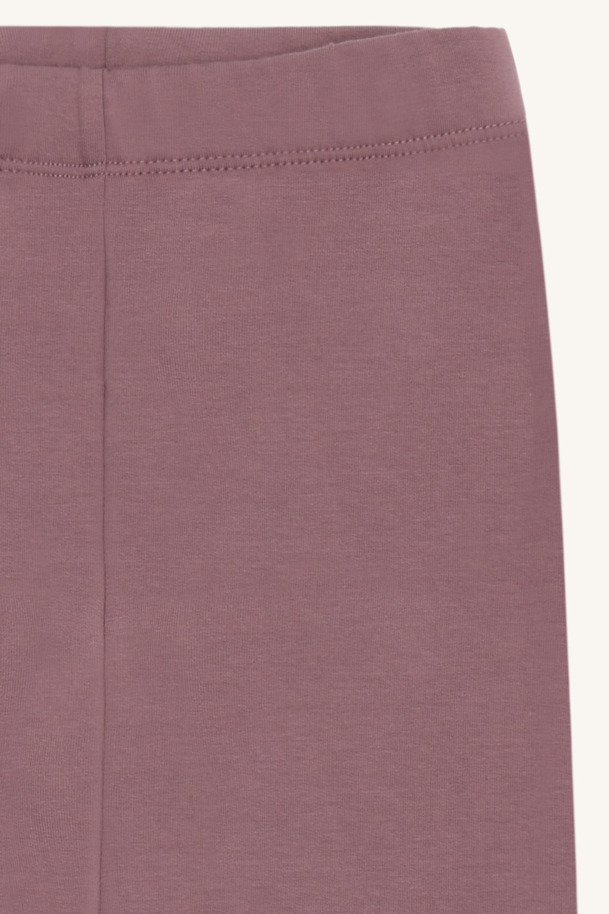 Hust & Claire Lisa gefütterte Leggings in Mauve, Detailansicht von Bund und weichem Stoff