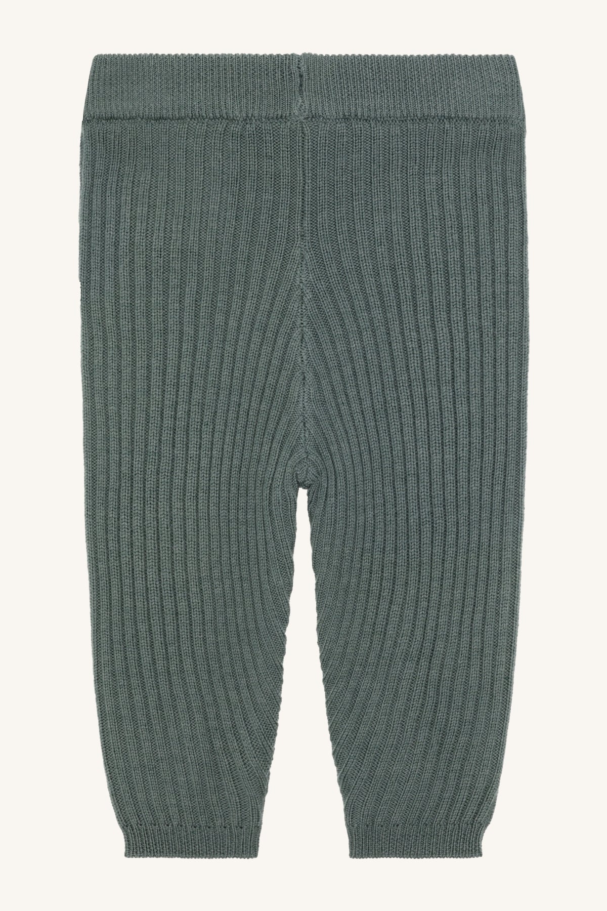 Grüne Baby Wollleggings aus 100% Wolle als wärmende Basisschicht
