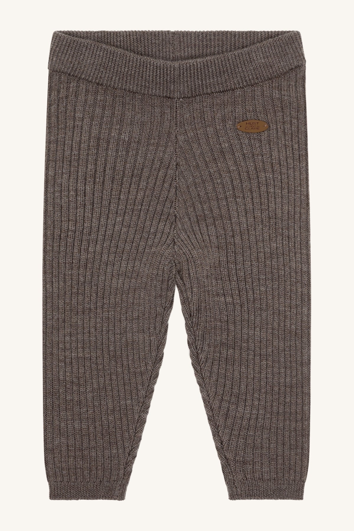 Hust & Claire Lui Wollleggings Deer Melange mit feiner Rippstruktur