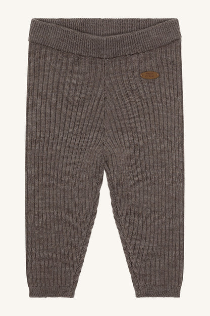 Hust & Claire Lui Wollleggings Deer Melange mit feiner Rippstruktur