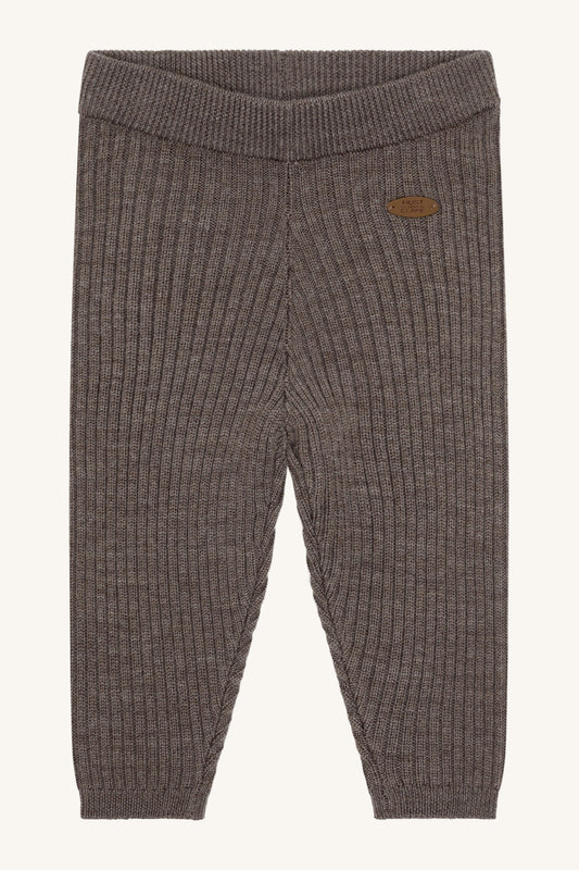 Hust & Claire Lui Wollleggings Deer Melange mit feiner Rippstruktur