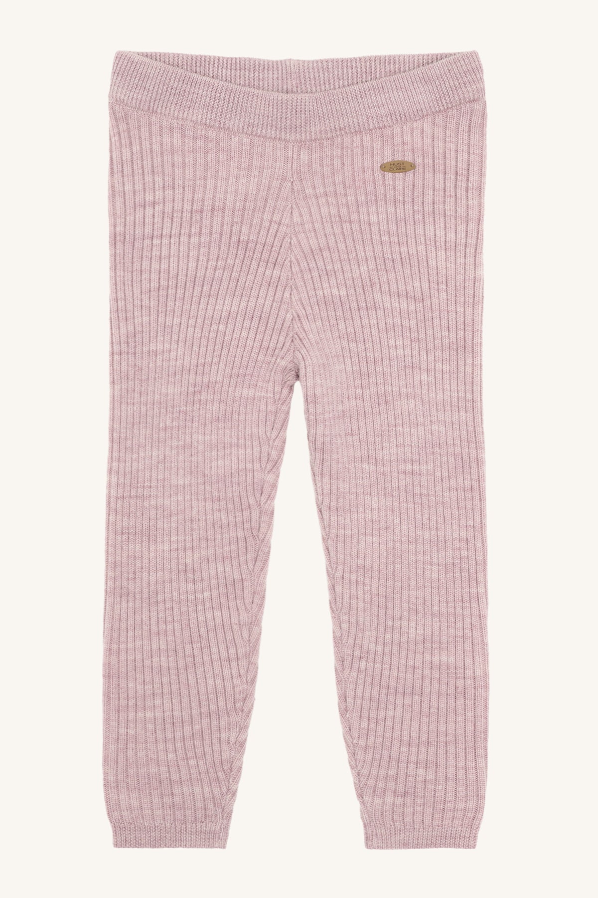 Hust & Claire Lui Wollleggings Heather mit feiner Rippstruktur