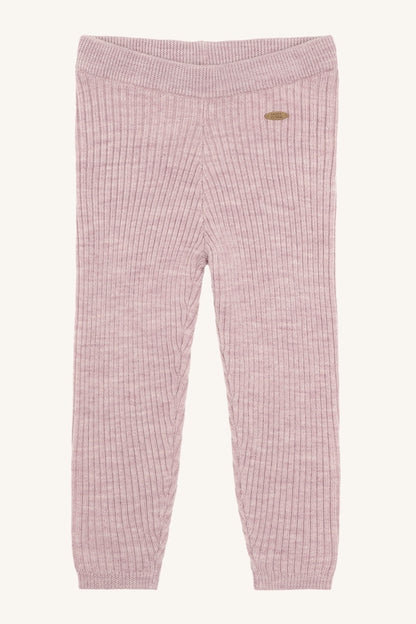 Hust & Claire Lui Wollleggings Heather mit feiner Rippstruktur