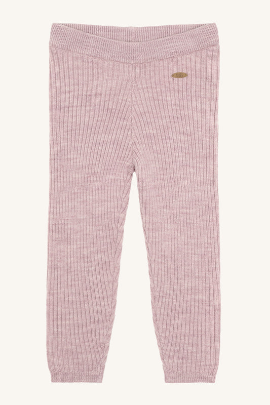 Hust & Claire Lui Wollleggings Heather mit feiner Rippstruktur