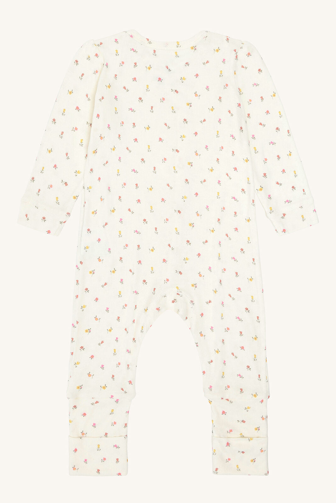 Hust&Claire Mulle Bambus Schlafanzug mit Blumen Rückseite, temperaturregulierend bei Bärechind Winterthur Zürich Schweiz.