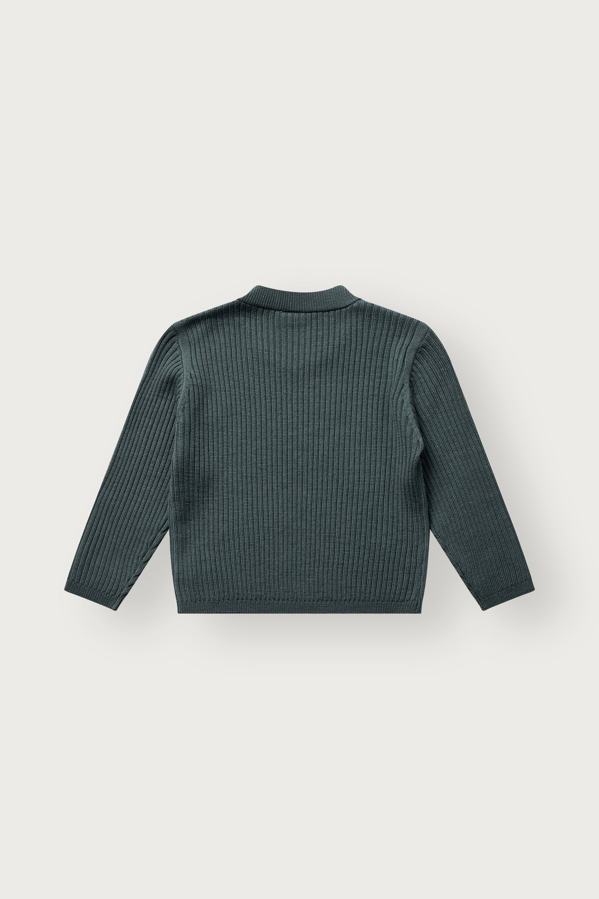Grüner Kinder Wollpullover aus 100% Wolle für Herbst und Winter