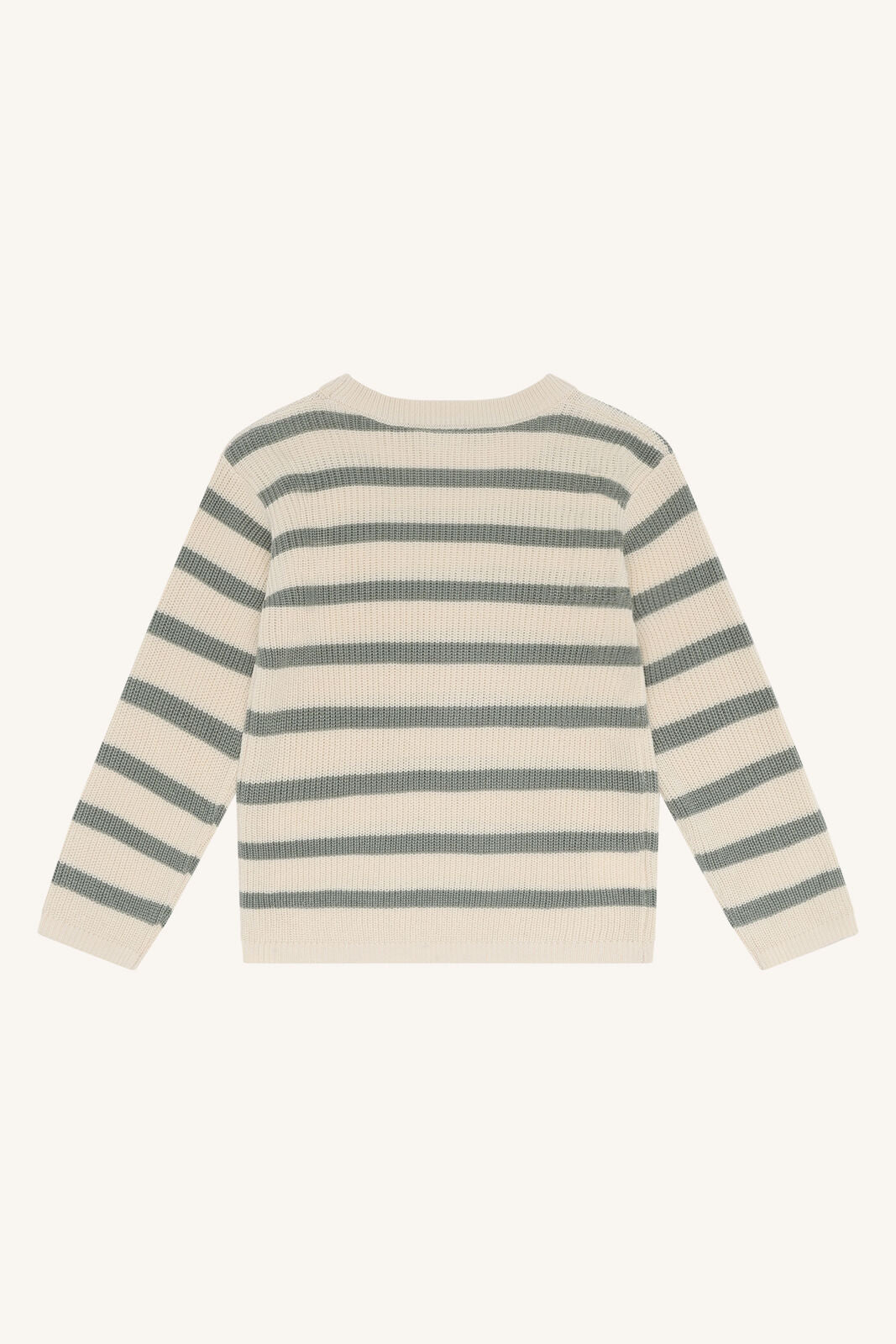 Hust&Claire Pos Bambus Strickpullover Rückseite, leicht und atmungsaktiv bei Bärechind Winterthur Zürich Schweiz.